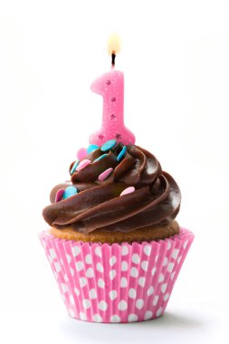 First birthday cupcake clipart