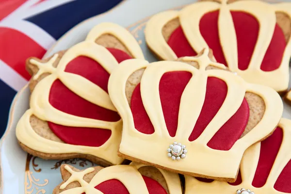 Královská svatba soubory cookie — Stock fotografie