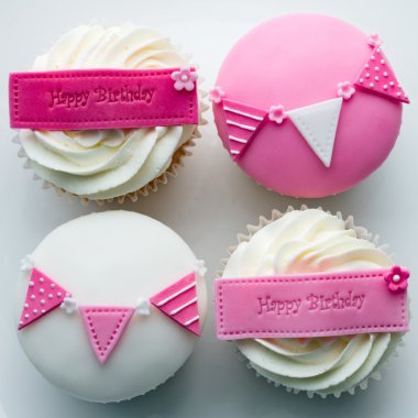 Birthday cupcakes clipart