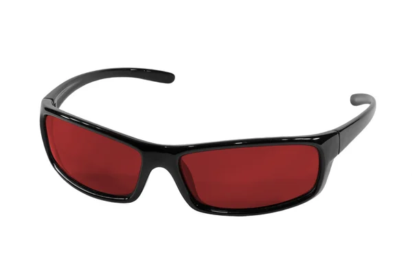 Óculos com lentes vermelhas — Fotografia de Stock