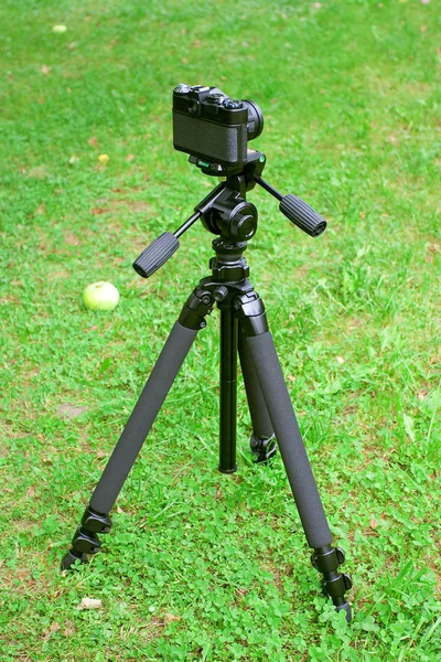 La fotocamera e il treppiede — Foto Stock