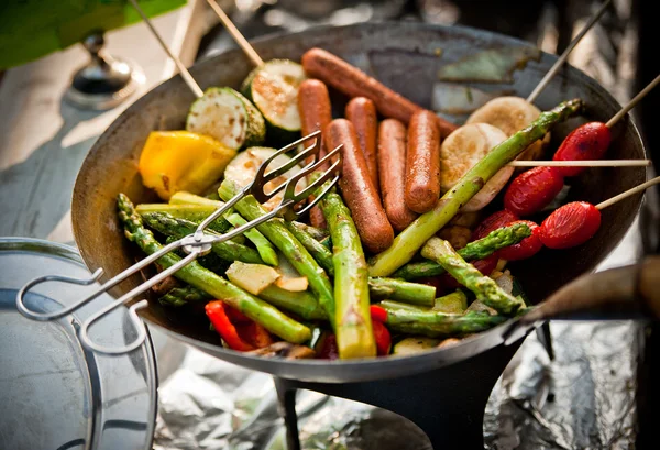 Vegetarische barbecue — Stockfoto