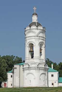 Bell tower in the suburban village of Kolomenskoye clipart