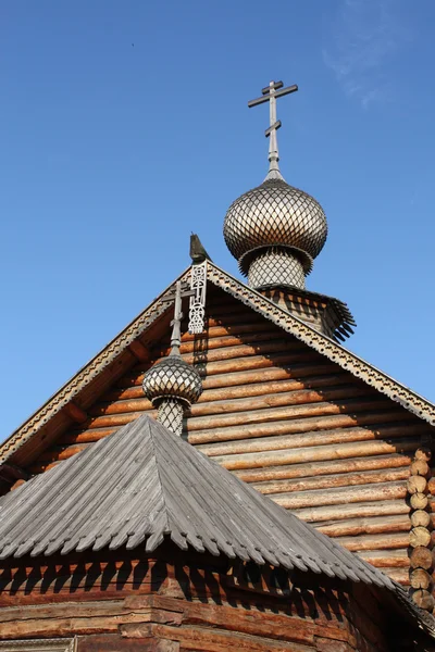 Cúpulas do complexo de templos ortodoxos em Kosino, Moscou — Fotografia de Stock