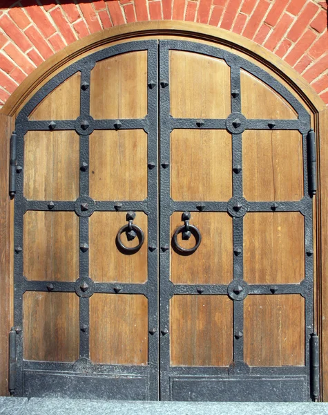 Kované železné dveře — Stock fotografie