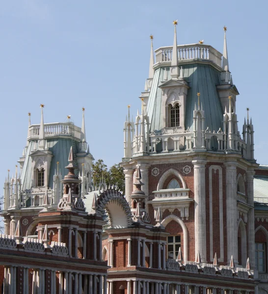 Башни Большого дворца Царицыно — стоковое фото