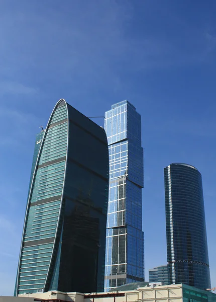 Budovy v oblasti "moscow city" — Stock fotografie