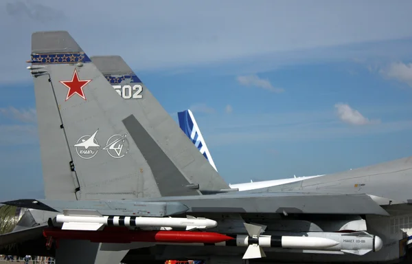 Bewapening van de militaire vliegtuigen — Stockfoto