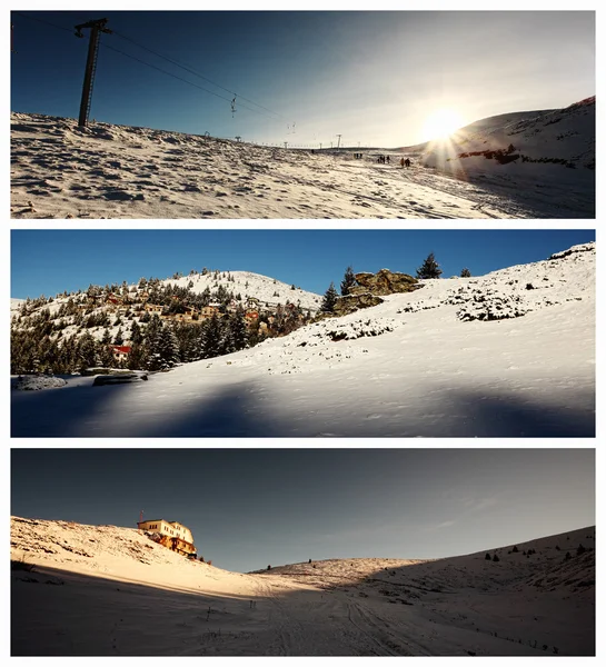 Skizentrum-Landschaften — Stockfoto