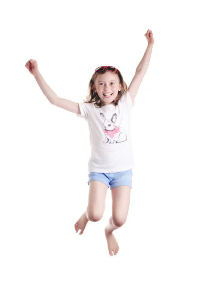 Κοριτσάκι που πηδάει — Φωτογραφία Αρχείου