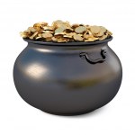 Pot of golden coins Stock Photo by ©scanrail 6392092