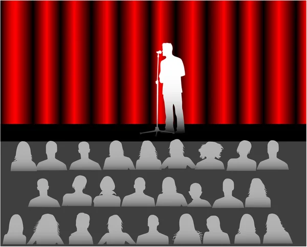 stock vector Audience in the theater