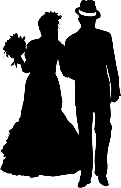 Married Couple - vector illustration — Stock Vector