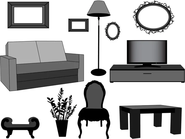 stock vector Home furnishings