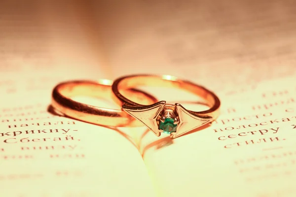 Two golg rings — Stock Photo, Image