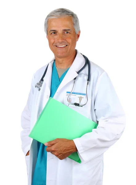Doctor with Patients Chart — Stock Photo, Image