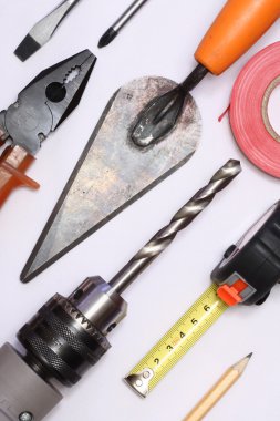 Various hand tools clipart