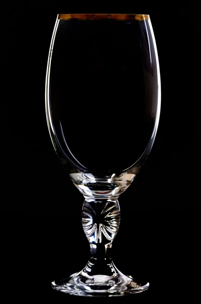 Empty Glass on black — Stock Photo, Image