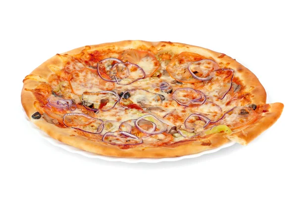 Овощи пицца — стоковое фото