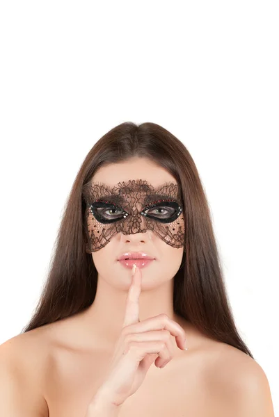 Chica en la máscara —  Fotos de Stock
