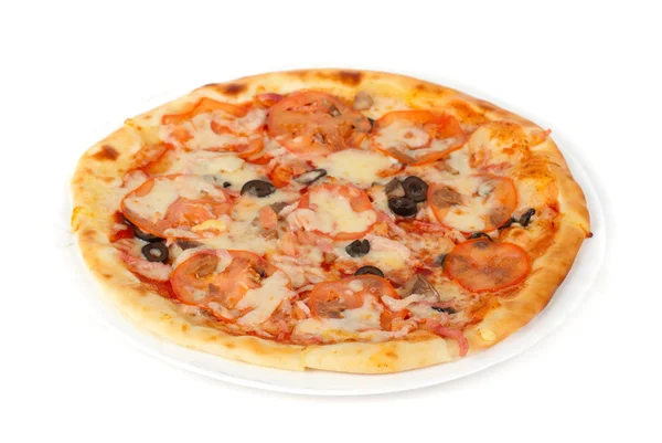 Vlees, pizza — Stockfoto