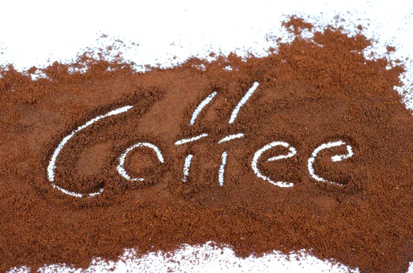 Σημάδι αλεσμένο καφέ — Φωτογραφία Αρχείου
