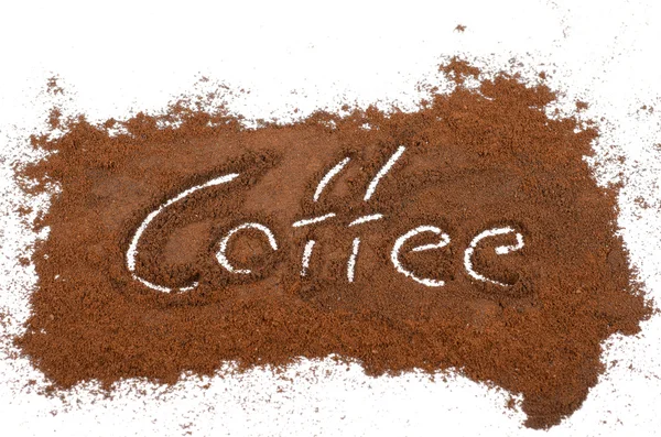 研磨的咖啡标志 — 图库照片