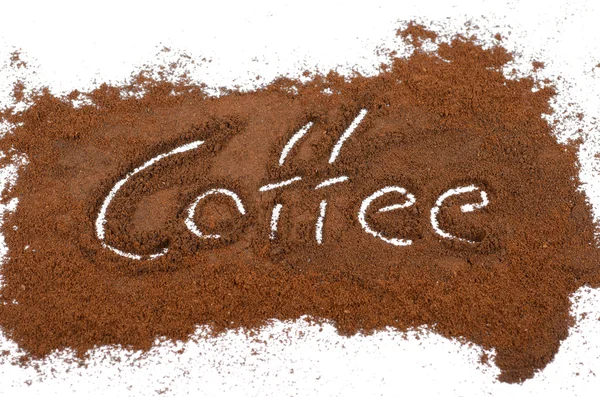 Фрезерный кофе знак — стоковое фото