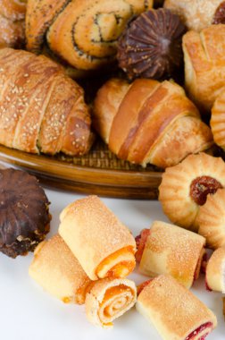 Bakery foodstuffs set clipart