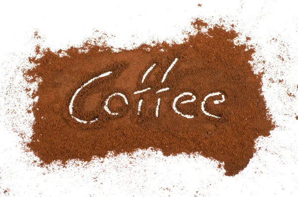 Σημάδι αλεσμένο καφέ — Φωτογραφία Αρχείου