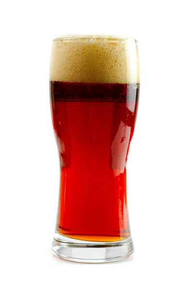 Sklenice tmavého piva — Stock fotografie