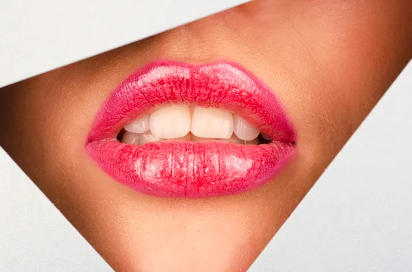 Szép női ajkak — Stock Fotó