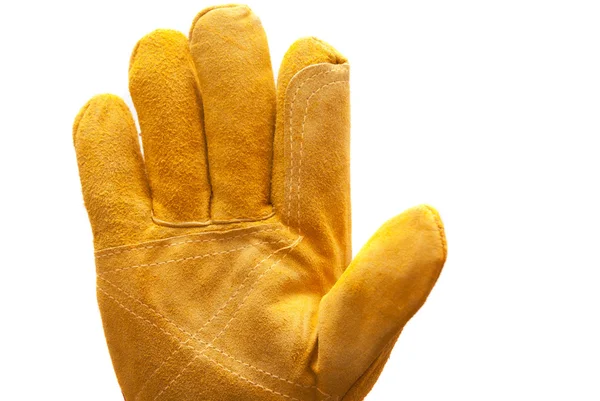 Жовтий роботи рукавичка — стокове фото