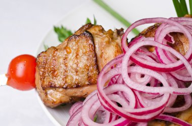 ızgara kebap et portre