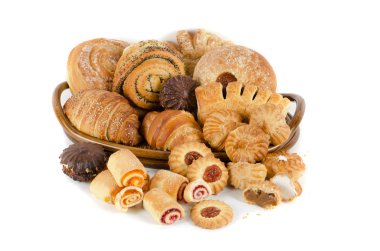 Bakery foodstuffs set clipart