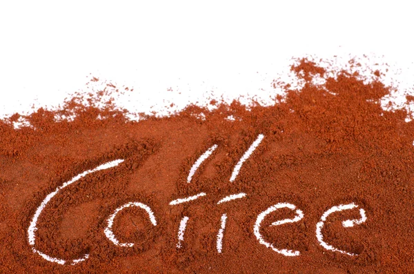 研磨的咖啡标志 — 图库照片