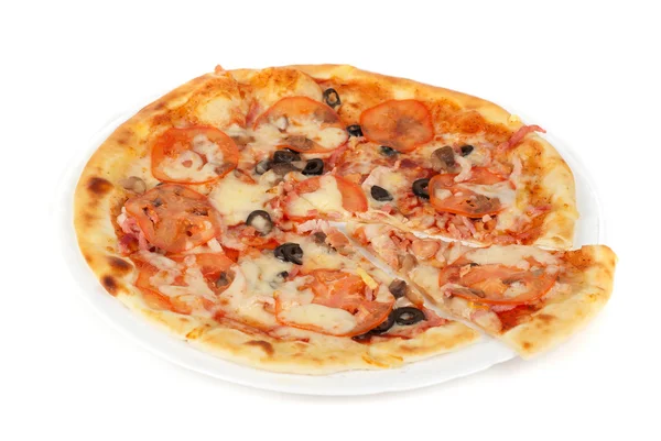 Kött pizza — Stockfoto