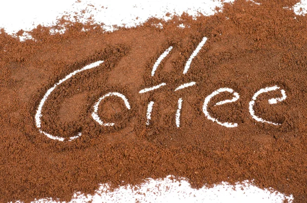粉砕されたコーヒーの記号 — ストック写真