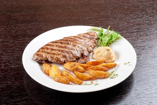 Sappige biefstuk — Stockfoto