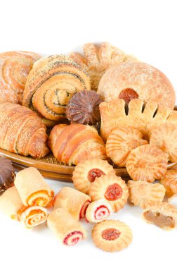 Bakery foodstuffs set clipart