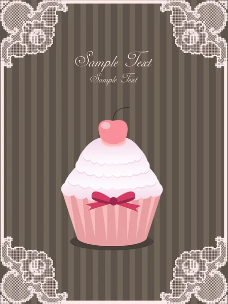 Design Cupcake — Vettoriale Stock