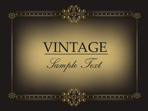 Design telaio vintage — Vettoriale Stock