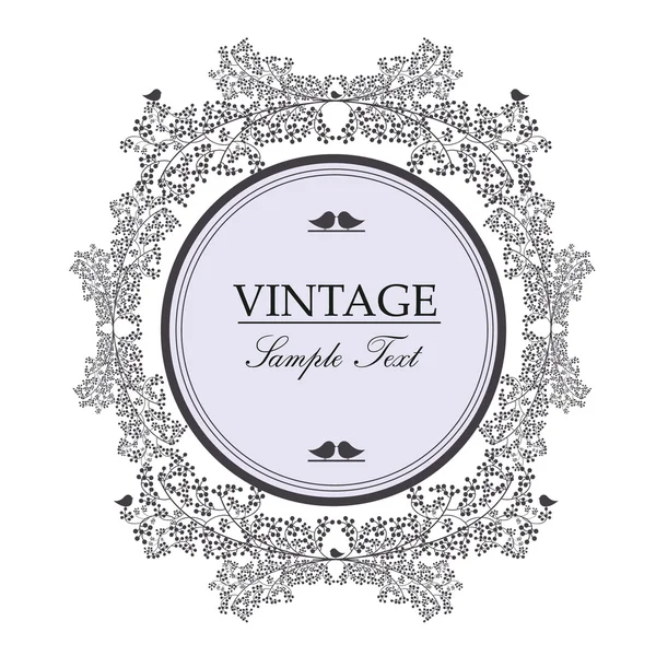 Moldura vintage decorativa — Vetor de Stock