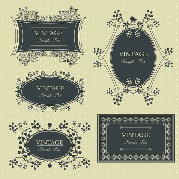 Cornici vintage — Vettoriale Stock