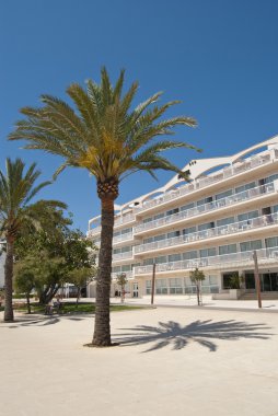 güneşli palm beach resort Town hotel önünde