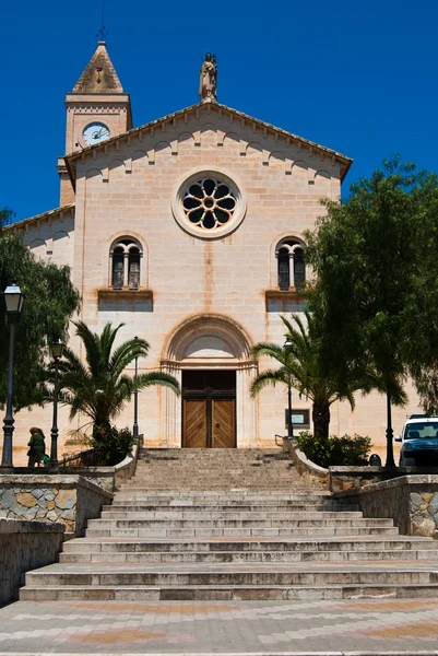 Porto cristo církve, Mallorca, Španělsko — Stock fotografie