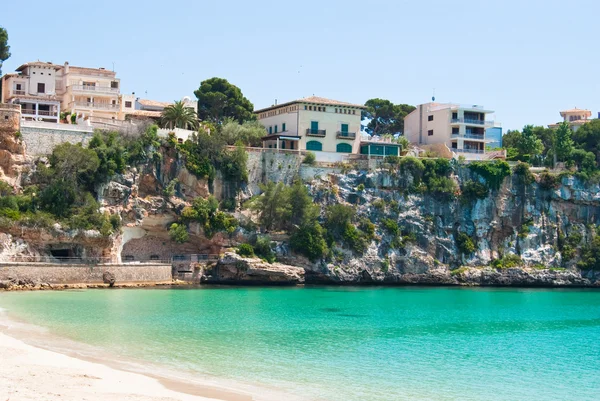 Porto cristo beach a seaview okres, Mallorca, Španělsko — Stock fotografie