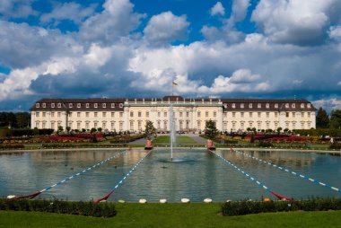 Pond in front of the royal palace clipart