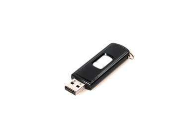 USB stick üzerinde izole beyaz arka plan