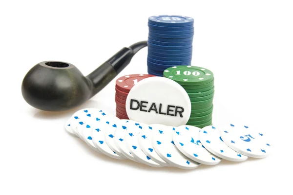 Dipendenza - gioco d'azzardo e fumo — Foto Stock